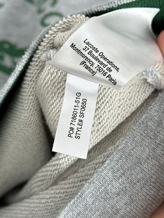 Bluza Lacoste Vintage Print Lightweight Cotton Fleece Sweatshirt