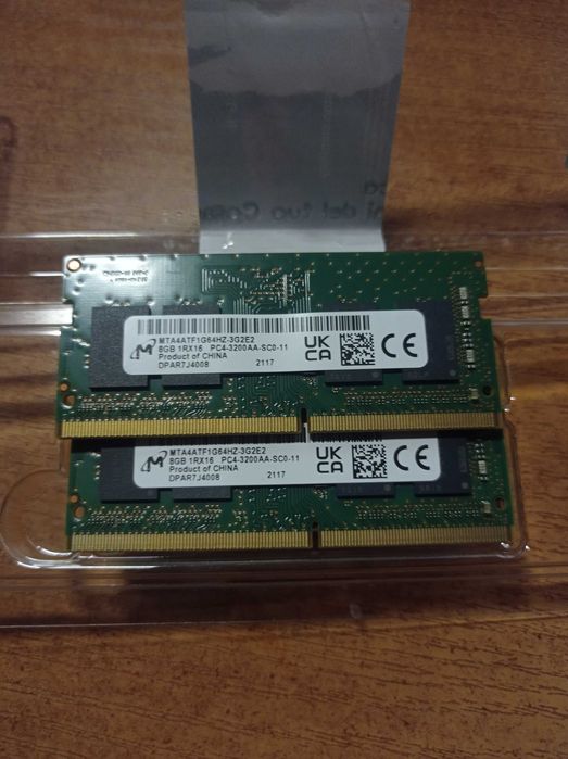 Micron 8GB DDR4 3200MHz SO-DIMM (для ноутбука) Комплект 16GB (2x8GB)