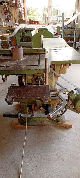 Sprzedam wielofunkcyjną piłę stołową z wózkiem frezarką i wiertarką