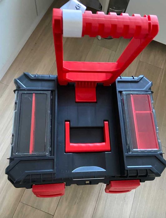 Nowa Mocna XXL 3w1 Skrzynka Narzędziowa Na Kółkach Budowa Garaż+GRATIS