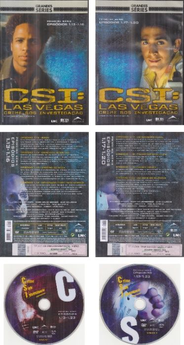DVDs Séries: Acção em Miami; CSI; Dr. House