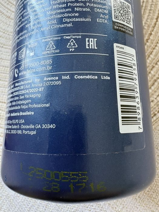 Felps Nanoplastia niebieska do prostowania włosów 100 ml