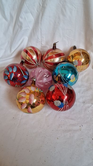 Bombki, duże, malowane