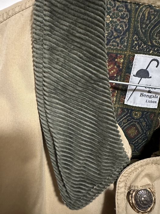 Parca bege coco e bengala