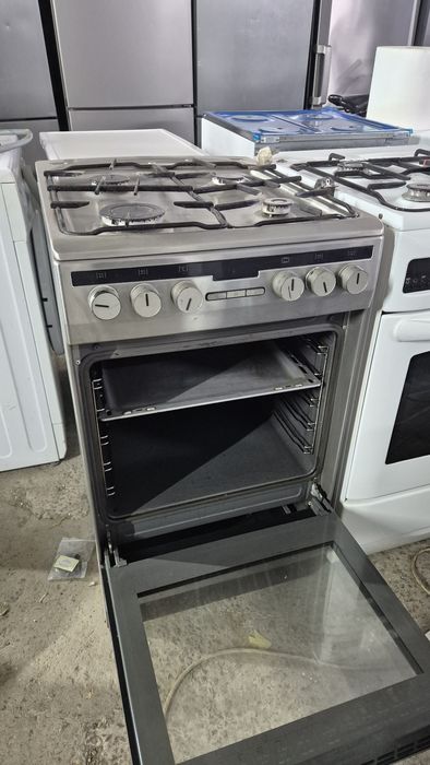 Продам бу комбіновану газову плитку Amica 50ка нержавійка ,елек духов