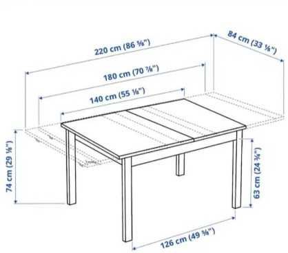Vendo mesa de jantar extensível IKEA BJURSTA, 8 pessoas, bom estado