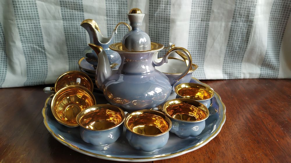 Новый кофейный сервиз времён СССР . Коростеньский фарфоровый завод
