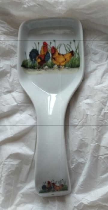 Açucareiro e colher de porcelana marca Royal