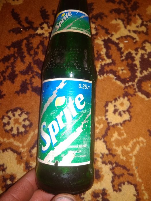 Бутылка стекляная спрайт 1999-го года