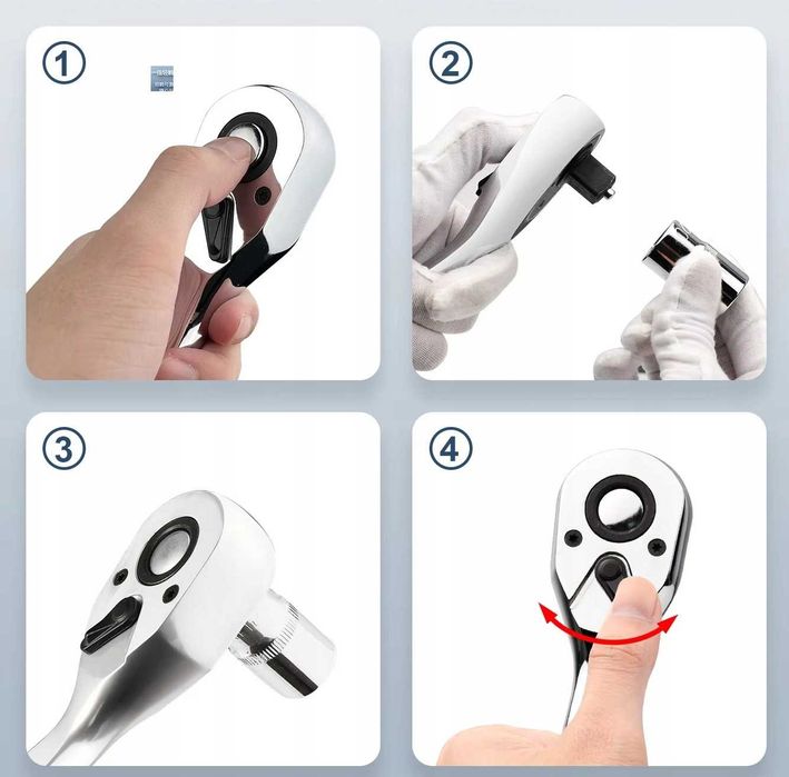 KLUCZE Nasadowe 108ZESTAW Kluczy Nasadowych Narzędzi BITY Torx Grzehot