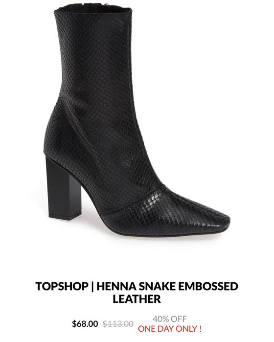 Botki na obcasie top shop