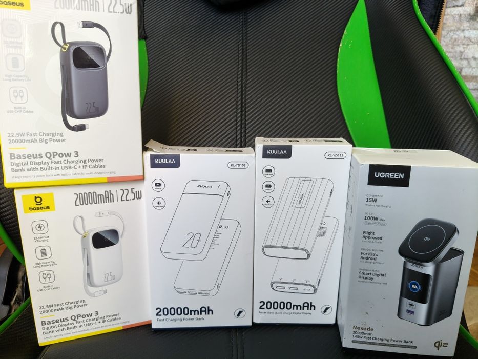 Павербанки Baseus/KUULAA/UGREEN читайте опис