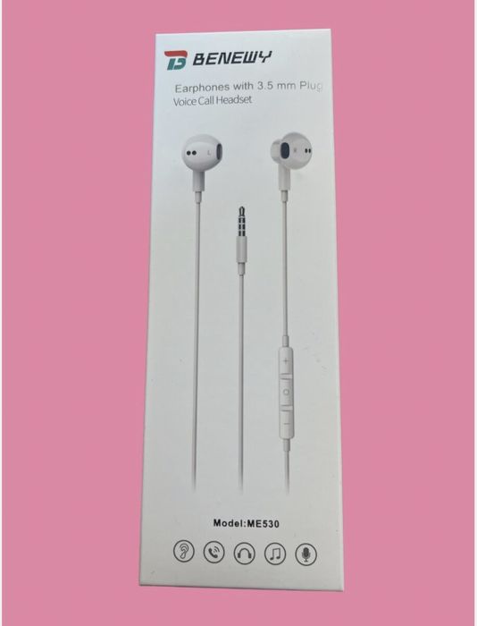 Навушники Benewy 3,5 мм штекер - гарнітура для голосового виклику