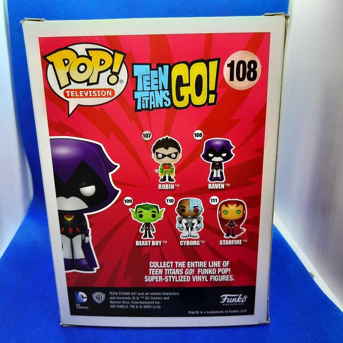 Funko Pop DC Teen Titans Go Raven Purple GITD 108