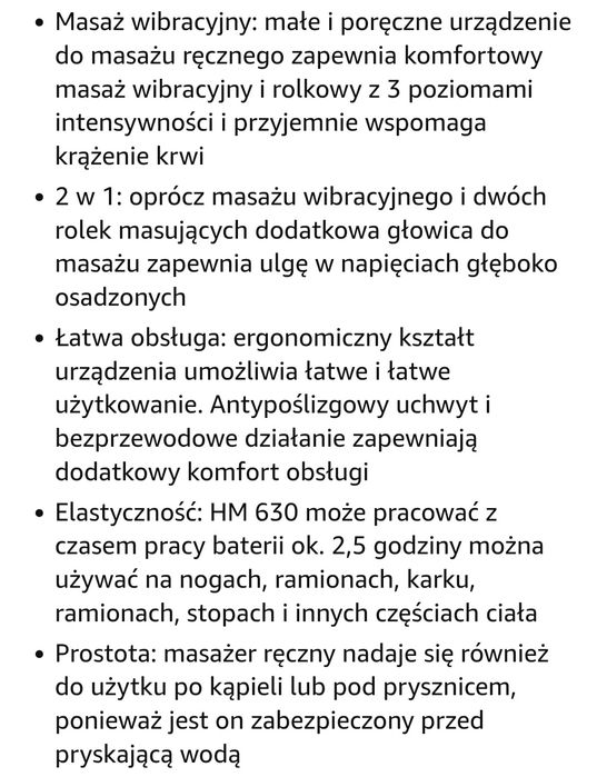 Medisana masażer ręczny do ciała