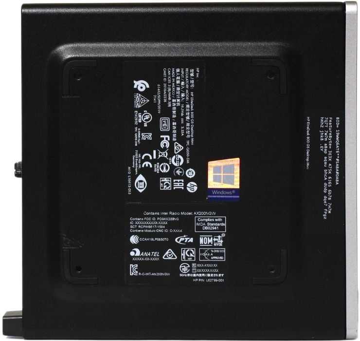 Неттоп HP EliteDesk 800 G5 mini 35W (i7-9700T/8GB DDR4/Wi-Fi/2xm.2/W)