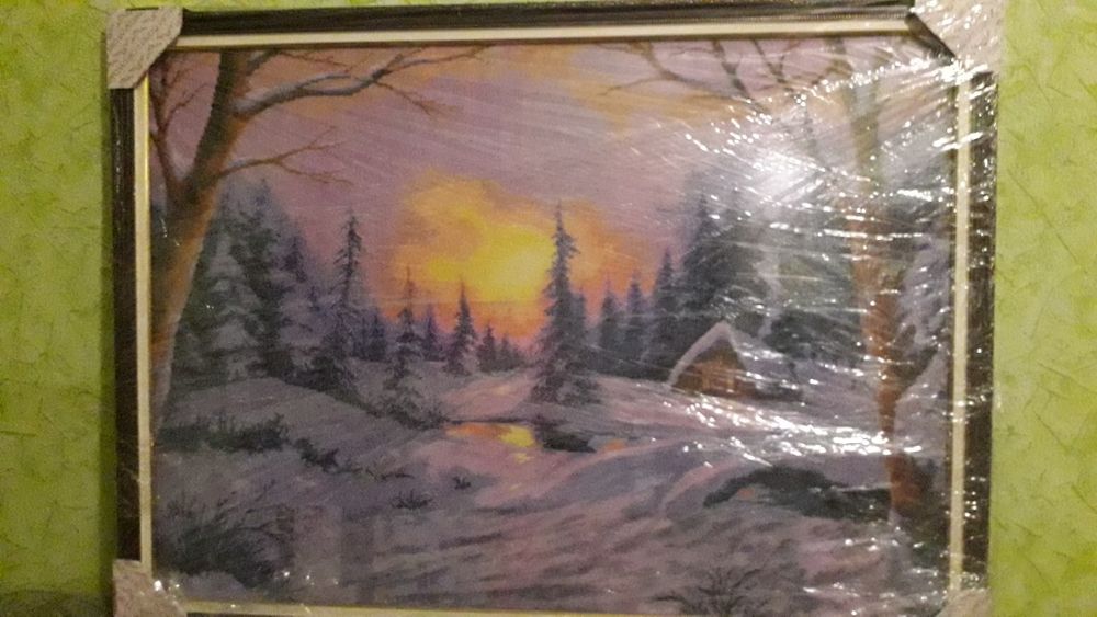 Вишивка "Зимовий вечір"