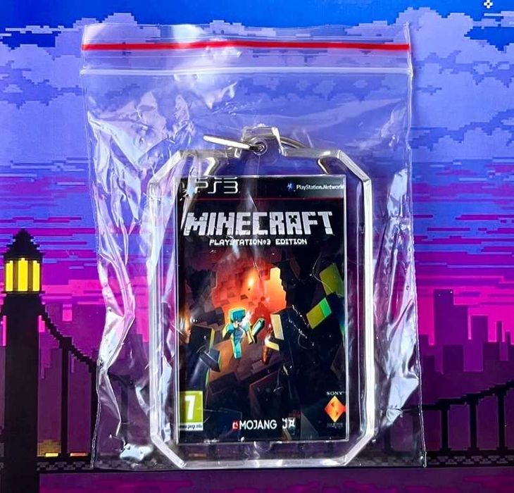 Brelok Minecraft - mini okładka PS3