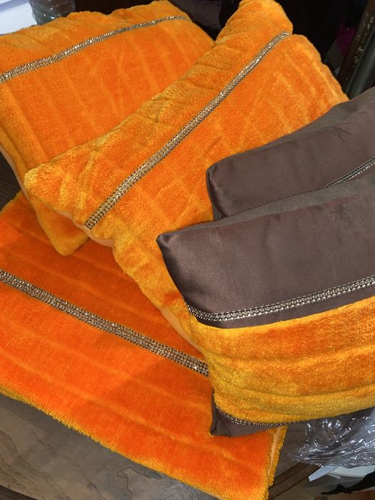 Tapa pés +4 almofadas conjunto