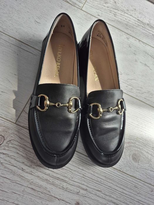 Skórzane mokasyny Ryłko