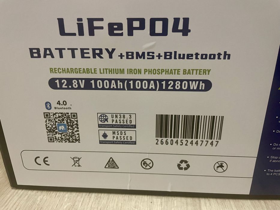 Аккумулятор LiFePo4 12V 100Ah bluetooth