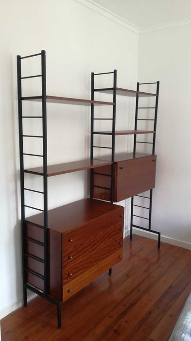Estante vintage de dois módulos - 1960s