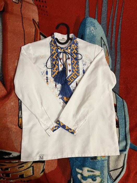 Вишиванка вишита сорочка «мережка» + кардиган в подарунок