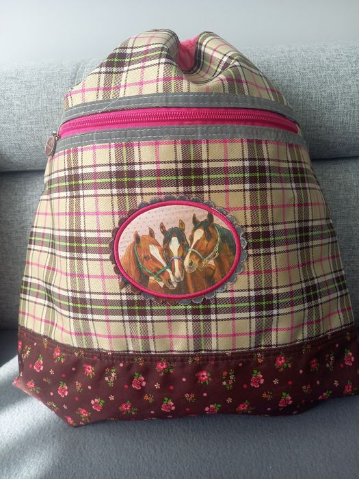 Worek sportowy z końmi, dla koniary