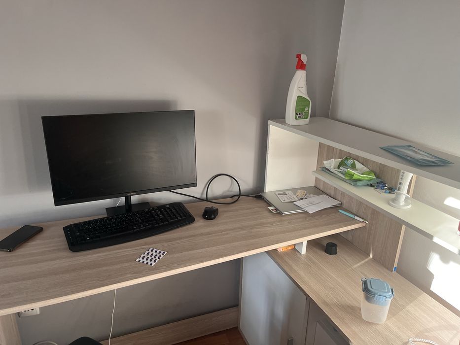 Secretaria em L 1,40x 1,07 branca