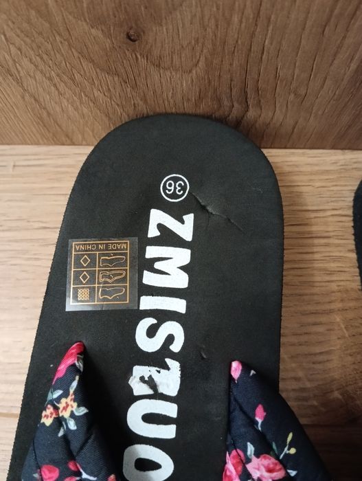 Klapki damskie rozmiar 36