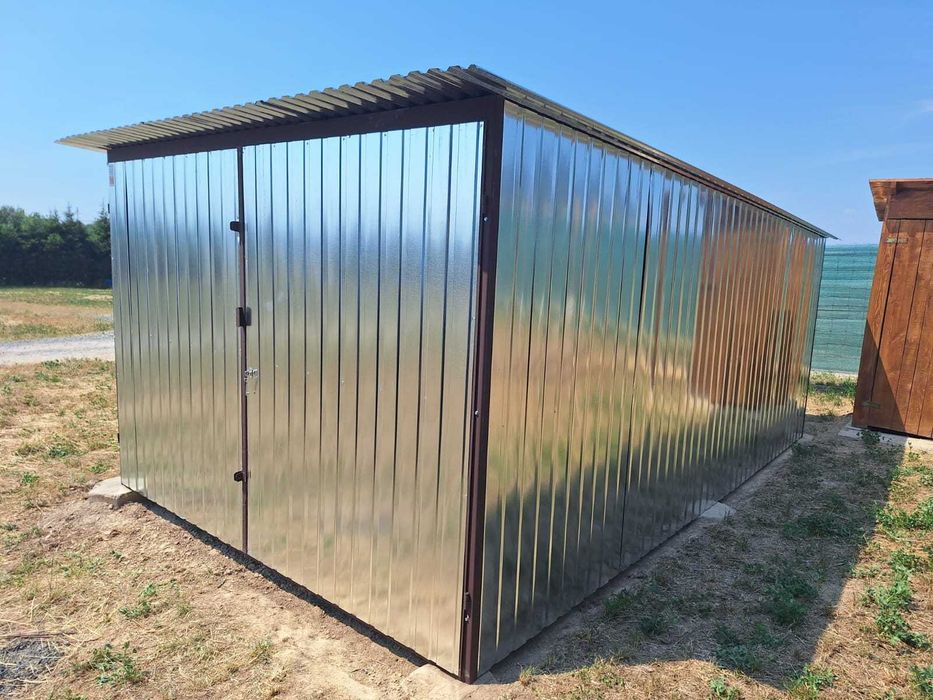 Garaż blaszany 3x5 m Blaszak ocynkowany Garaże blaszane na wymiar PRODUCENT