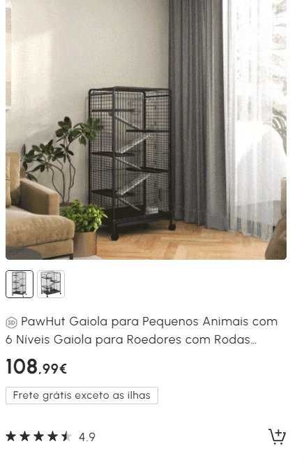 GAIOLA/JAULA furões, ratazanas, coelhos...