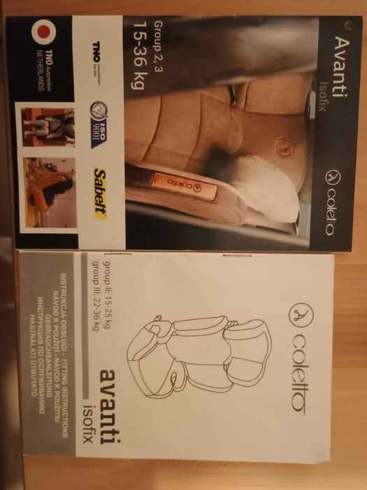 Fotelik Avanti isofix 15-36kg