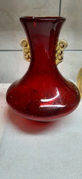 Wazon szklany Huta Tarnów.