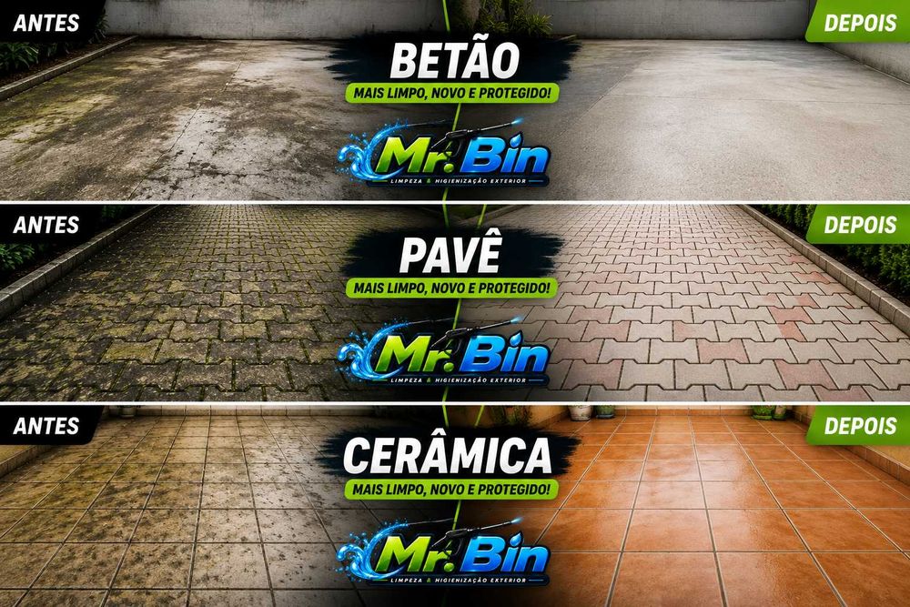 Limpeza de Pavimentos Exteriores | Margem Sul