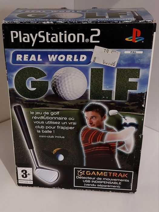 Real World Golf ps2 PlayStation Gametrak Controler Bundle new Sealed