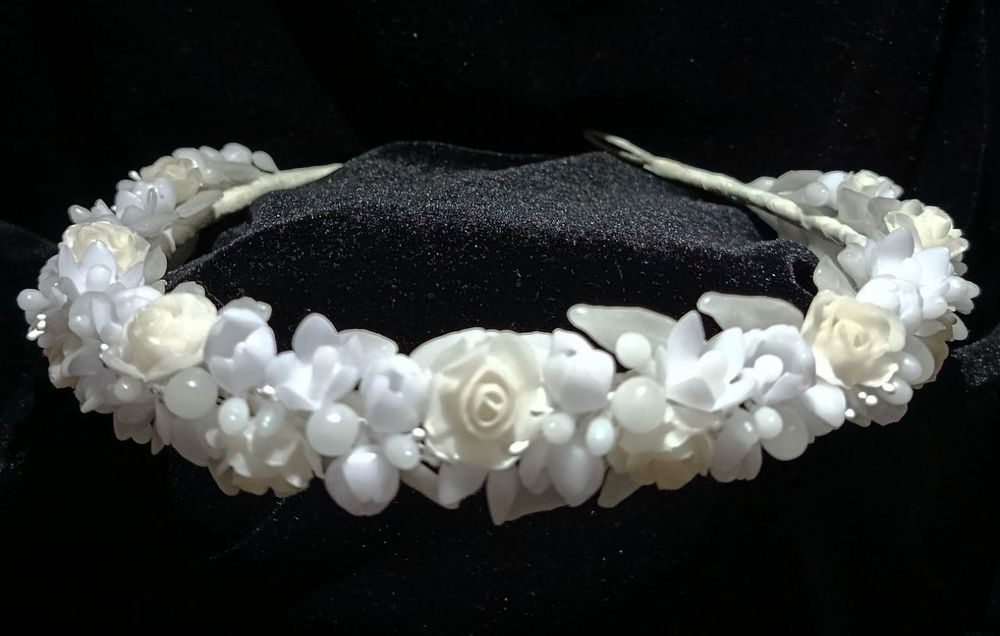 Восковий віночок весільний, вінок з воску, парафіновий віночок