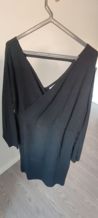 Vestido preto de malha