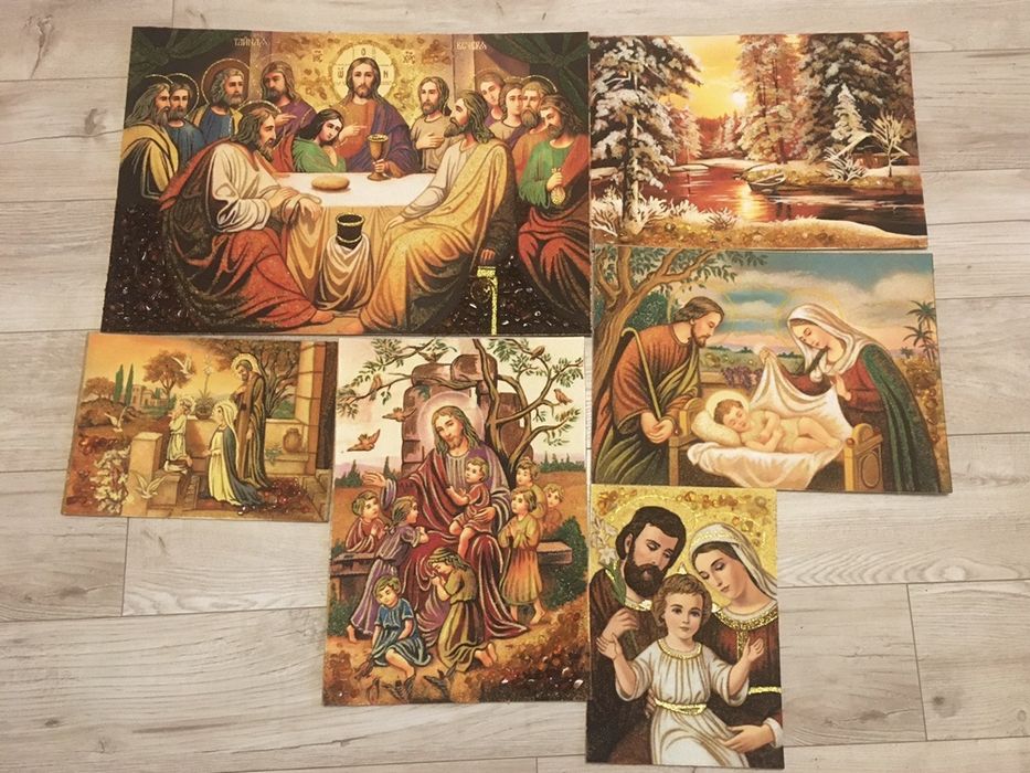 Икони из янтаря Картини з бурштину Портрети Ікони з бурштину Картини