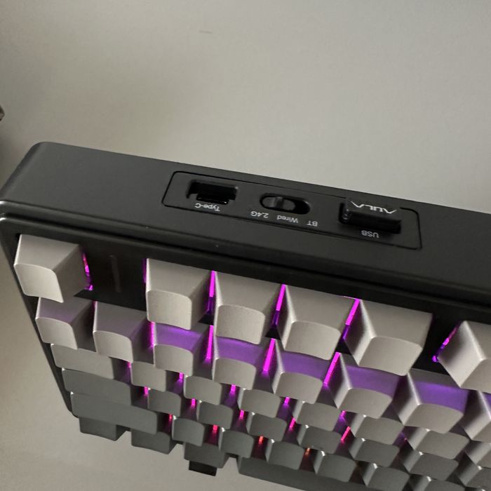 ‼️Механічна клавіатура AULA F75 Pro Reef Black (2,4\Bluetooth\USB)‼️