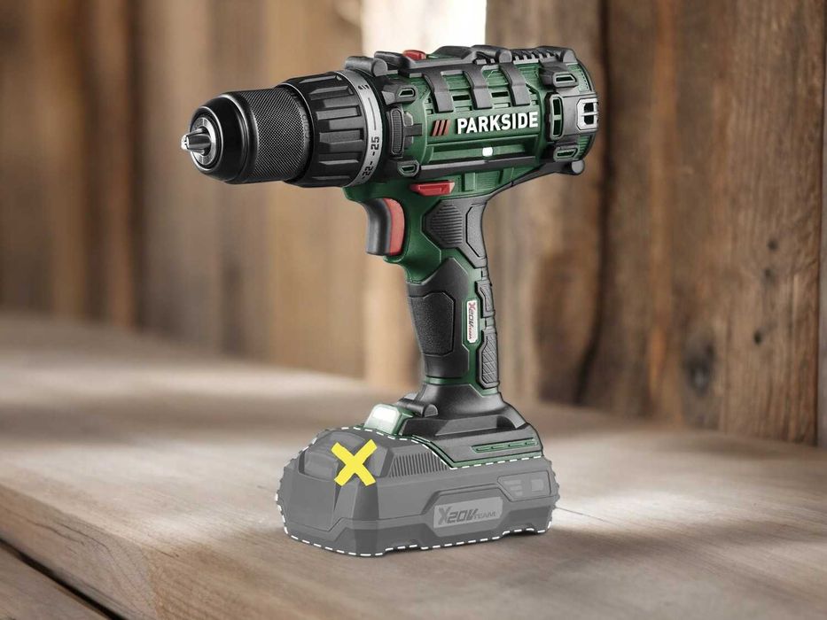 Akumulatorowa wiertarkowkrętarka Parkside + Aku 2Ah + ładowarka - NOWA