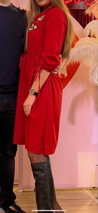Сукня червона нарядна сорочка