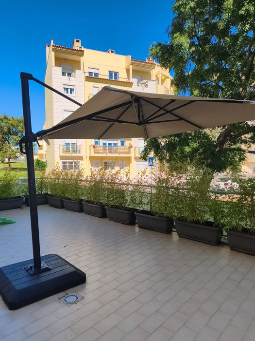 Chapéu de sol Naterial Sonora Led Creme 280X390CM