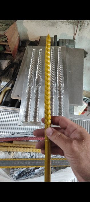 Свічка Колосок форма для виготовлення