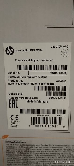 Drukarka HP Laser Jet Pro MFP M 28a