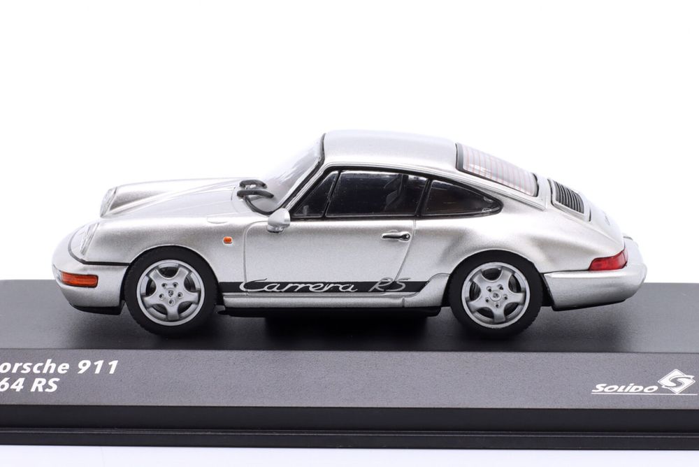 Solido PORSCHE 911 (964) RS 1994 Silver/Black Deco 1/43