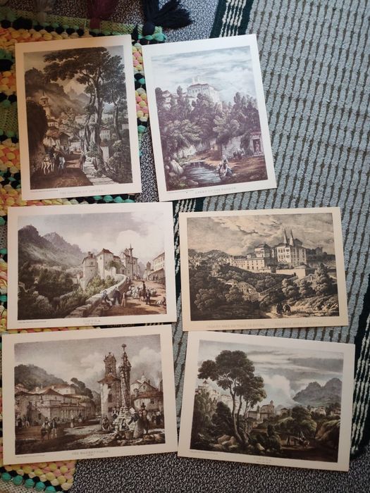 Gravuras antigas de Sintra – conjunto selecionado (vistas clássicas)