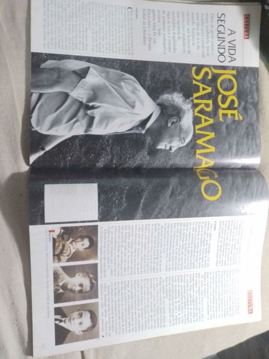 Revista Visao antiga - Com Saramago - Página 122 à página 132- Numero 299-98-Rara-15E - .Frascão antigo de Vidro o Verdão!-9E Desde 2E