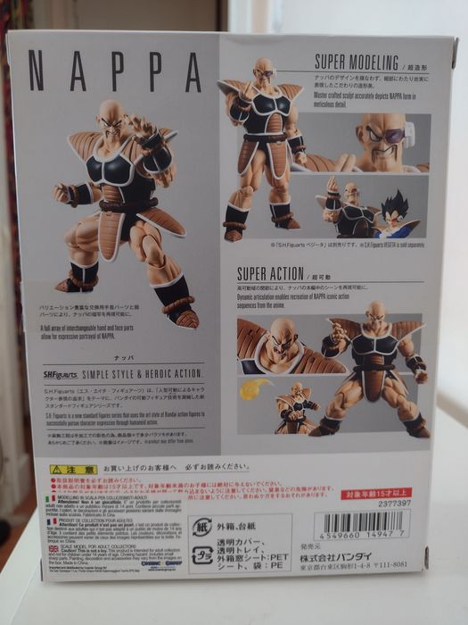 Dragom Ball S.H. Figuarts - Mr. Satan, Majin-Boo e Nappa