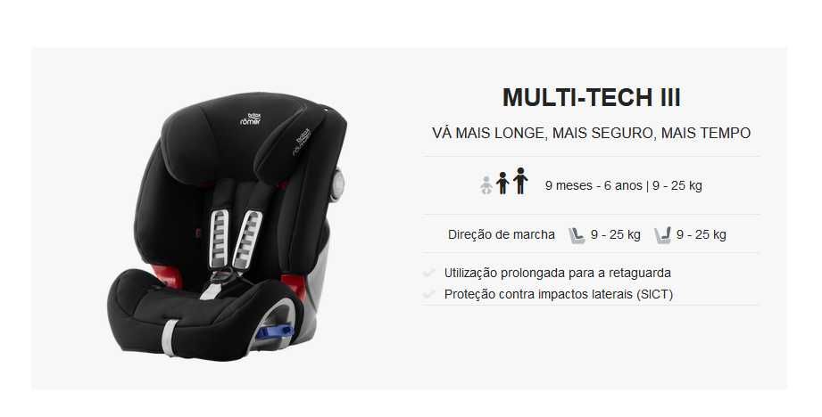 Cadeira auto Britax-Romer Multi-Tech